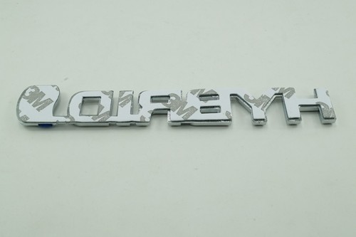 PLASTIC EMBLEM DECAL CHROME LOGO 3D HYBRID LETTERS 15.0X2.0cm - Picture 4 of 4