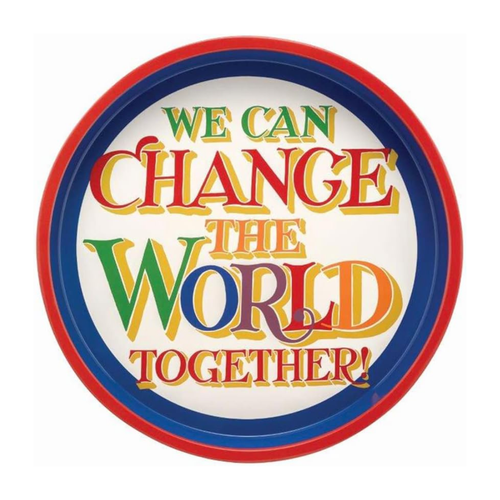 Emma Bridgewater Brighter World Circular Tin Tray Kitchen & Dining Accessory