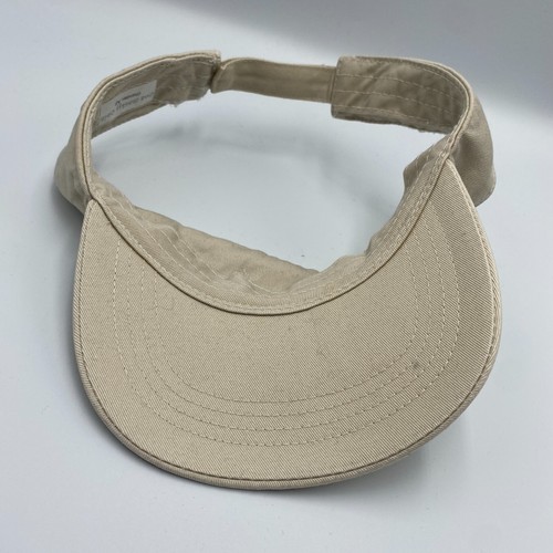 Golf Girl Bling Rhinestone Adjustable Visor Hat Cap Beige - Picture 5 of 5