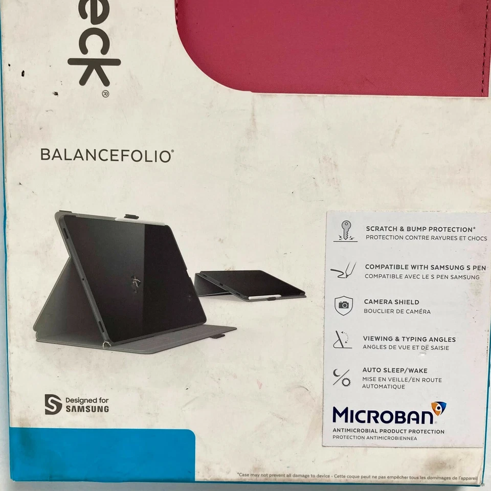 Speck Balance Series Folio Case for Samsung Galaxy Tab S7 - Royal Pink - Image 2 of 4