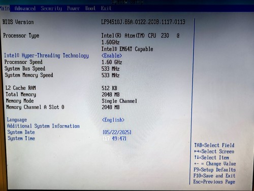 Placa madre Intel D945GCLF Atom 230 Mini-ITX - Imagen 2 de 4