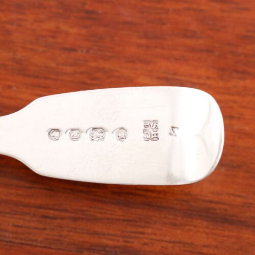 HAYNE & CATER ENGLISH STERLING SILVER MASTER SALT / CONDIMENT SPOON 1844 NO MONO - Picture 4 of 4