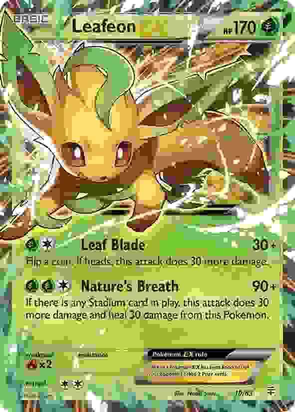 Leafeon EX - 10/83 - Pokemon Generations XY Ultra Rare Card MP