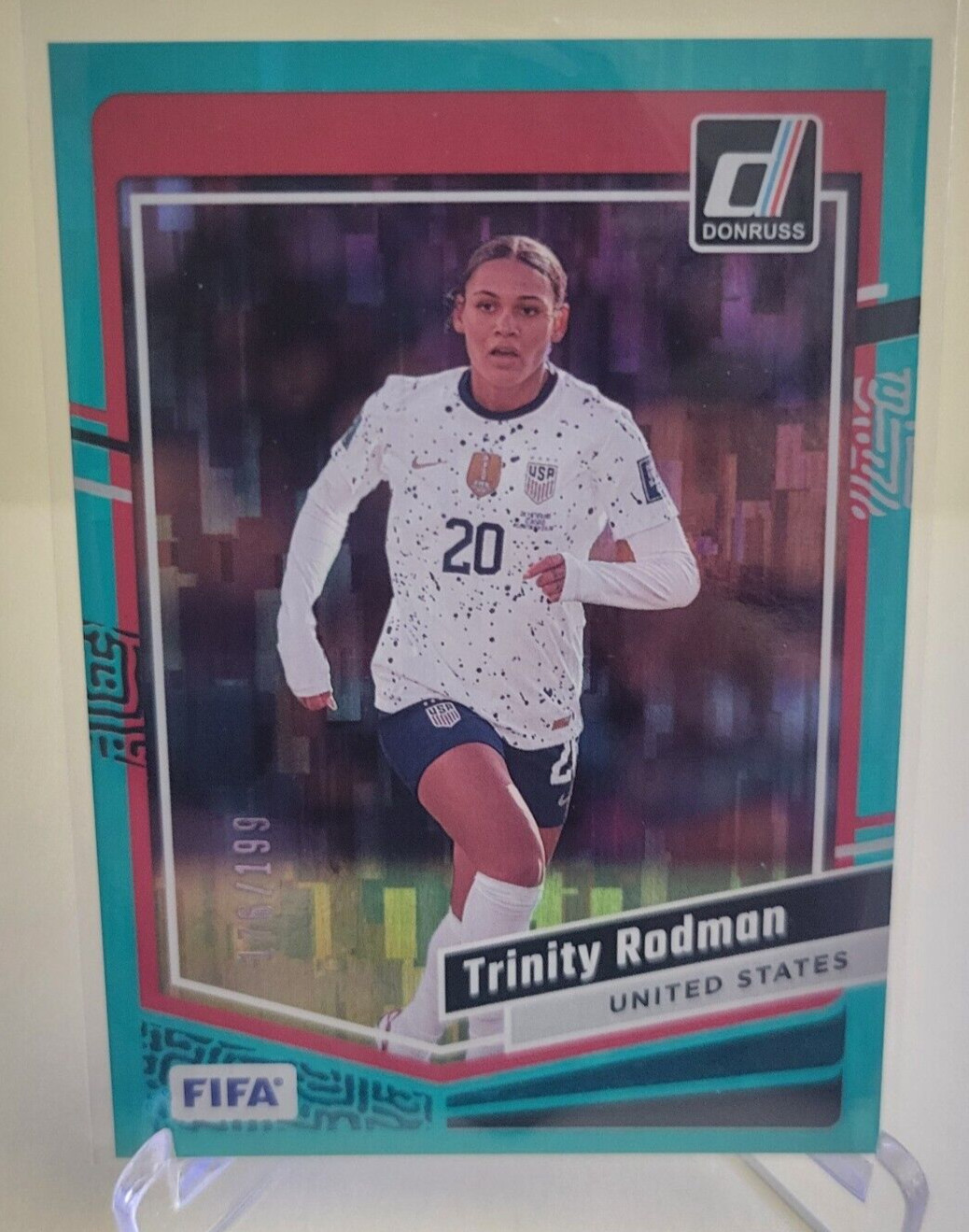 2023-24 DONRUSS TRINITY RODMAN #67 TEAL 176/199 USA USWNT