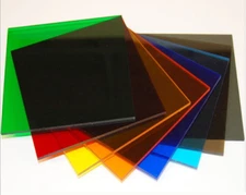 Color Acrylic Plexiglass Sheet Transparent Colors VARIOUS SIZES AZM Displays