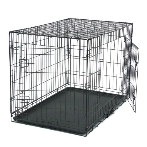 Cat Dog Folding Steel Cage Indoor Outdoor Pets Kennel Crate Playpen Wire Metal - Picture 11 of 11