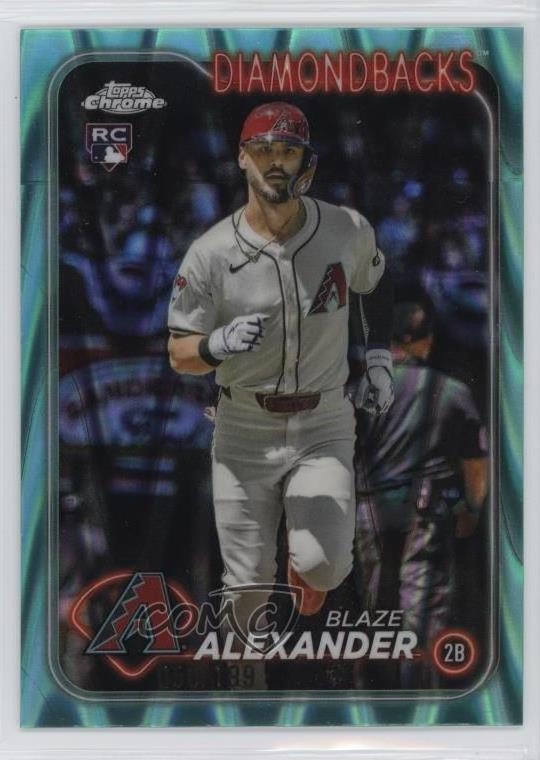 2024 Topps Chrome Update Aqua RayWave Refractor /199 Blaze Alexander #USC53 0tx