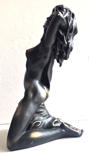 VTG HOYAT European BRONZE Nude Erotic Female Sculpture 15” Luigi Vittorio Tessar - Picture 4 of 10