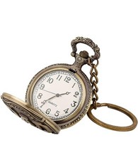 Dad Gift Pocket Watch Antique Bronze Vintage Keychain Gift Your Dad .Love Father