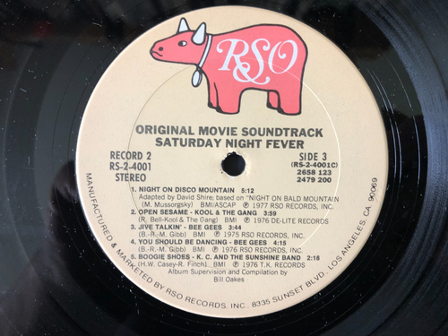 SATURDAY NIGHT FEVER (ORIGINAL MOVIE SOUNDTRACK) 1977-78 RSO 2 lp VG+/VG+/VG++ - Imagen 4 de 8