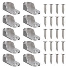 20 Pcs Zinc Alloy Closet Pole Holder Wardrobe Pipe Support Bracket