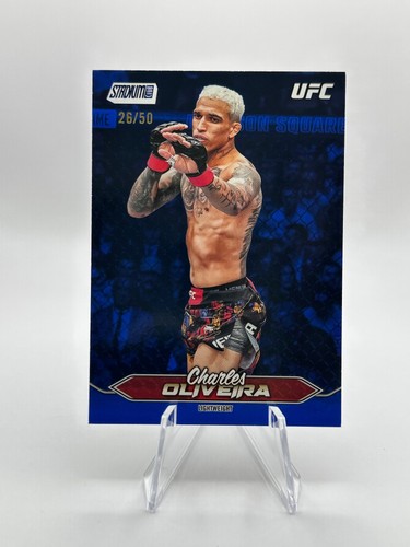 2025 Stadium Club UFC #36 Charles Oliveira Blue Foil #/50