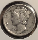 1943 MERCURY DIME