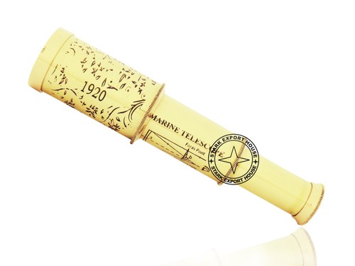Brass Designer Telescope Marine Handheld Spyglass Telescope Binoculars 6 Inch VC - 第 1/6 張圖片