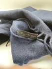 Enzo Mantovani 100% Cashmere Scarf Navy Blue Fringe Unisex w/ Box — photo 3