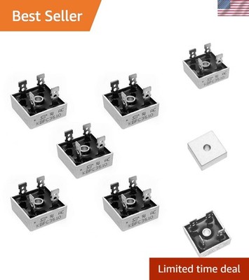 5x KBPC3510 35A Diodes   1000V Single Phase Full Wave Rectifiers for Electronics