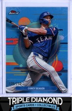 2025 Topps Finest Corey Seager Uncommon Sky Blue Refractor #125/250 M991