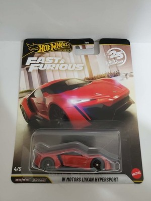HOT WHEELS W Motors Lykan HyperSport Red Fast & Furious Premium HNW49 2023