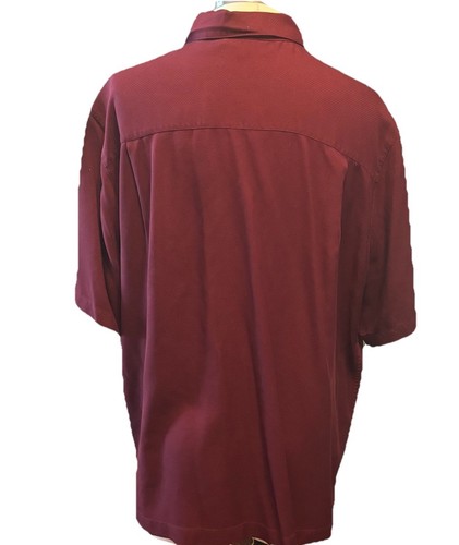 Brandini Mens XL Pure Silk Shirt Boho Resort Office Lightweight Classic Beach - Picture 6 of 15