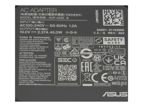 Alimentation Asus pour VivoBook 17 X1704VA 45,0 watts - Photo 5/5