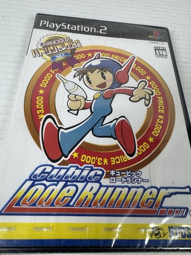 Factory Sealed Hudson Selection Vol.1 Cubic Lode Runner Sony PS2 Japan Import - Bild 2 von 6