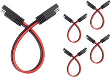 5PCS SAE Connectors Quick Disconnect Wire Harness,2 Pin SAE Plug with 12 Gauge W