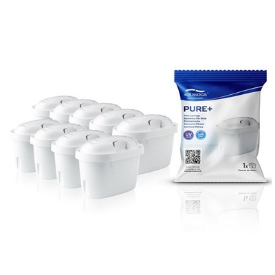 Aqualogis Pure+ Wasserfilter Set 9 Stück kompatibel mit Brita Maxtra+ Kannen