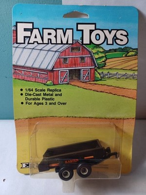 Ertl 1986 Farm Toys [1/64] Kasten Tandem Axle Manure Spreader (NIP) - Vintage