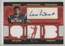 2006 Topps Triple Threads Relics 4/18 Charlie Whitehurst #TTRA-155 Auto 0af