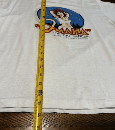 Rare Vintage Omaha Cat Dancer T-Shirt Mens Size Large Erotic Comic Single Stitch - Bild 7 von 7