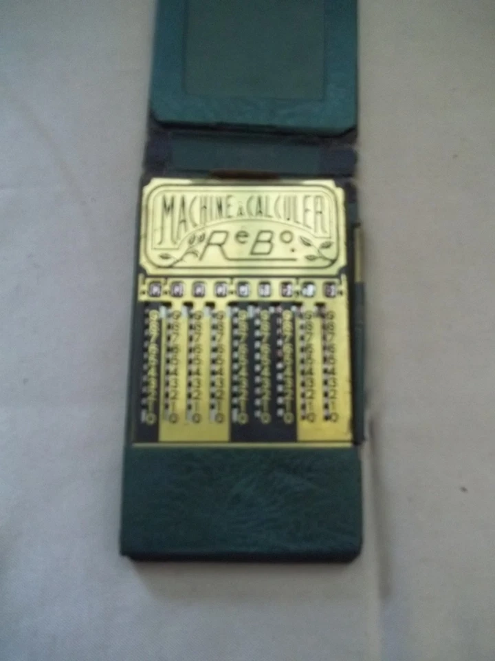 ANCIENNE MACHINE A CALCULER REBO - Photo 2/3