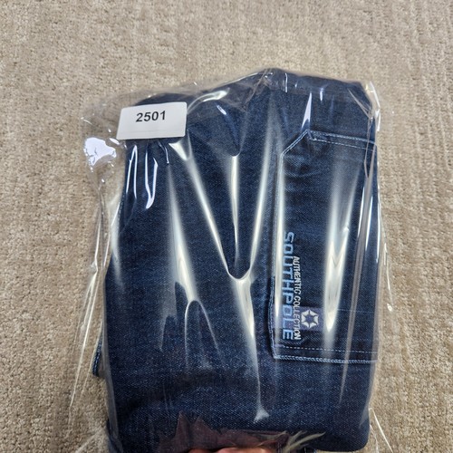 Vintage Southpole Jean Shorts Men 38 *READ Baggy Y2K Jorts Embroidered Wide Leg - Picture 11 of 11