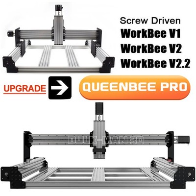 HGR Linear Rail Upgrade kit from WorkBii Screw Driven CNC to QueenBee PRO CNC