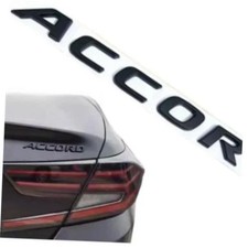 Car 3D Rear Tail Letter Emblem Replacement for Accord,Car Badge Decals A black