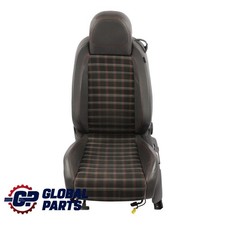 Volkswagen Golf Mk5 Gti 5d Front Seat Heated Leather Cloth Black Left Ns