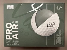 New Vice Pro Air White Golf Balls (1 Dozen, #1-4)