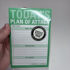 Knock Knock Today`s Plan of Attack Great Big Stickies