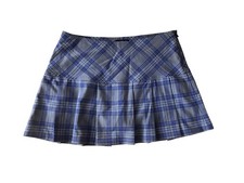 Limited Too Girls Plaid Pleated Skirt with Undershorts Size 12-1/2