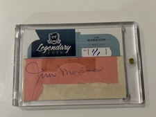 2010-11 The Cup Legendary Cuts Jim Morrison Autograph 1/1