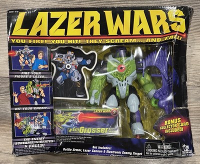 VTG! 1998 LAZER WARS Em Grosser Evil   Warlord w/Enemy Target NEW   SEALED!!