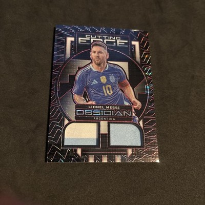 2023-24 Panini Obsidian Lionel Messi Cutting Edge Dual Patch Pulsar /49