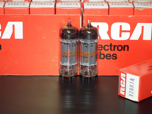 Coppia 12BH7A RCA abbinata NOS nuova con scatola basso rumore gli stessi codici - Foto 1 di 11