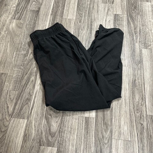 ATHLETIC WORKS Elastic Waist Tie Mid Rise Black Jogger Pants Girl's Size Large - Picture 2 of 8
