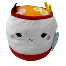 Squishmallows 8” Raisy the Ramen Soup Bowl Food Squad Plush