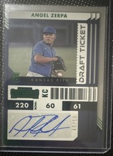 2022 Panini Chronicles -  Rookie Ticket Angel Zerpa #56 Draft Green /50 (AU, RC)