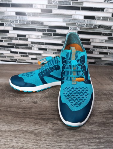 OluKai Miki Trainer Shoes Womens Size W7 Teal Blue Athletic Lightweight Comfort - Picture 1 of 13