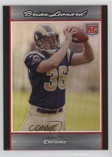 2007 Bowman Chrome Refractor Brian Leonard #BC73 a7t