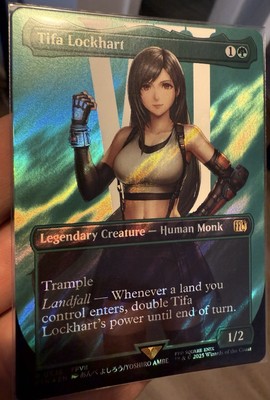 Tifa Lockhart (Borderless) (Surge Foil) Final Fantasy Foil MTG