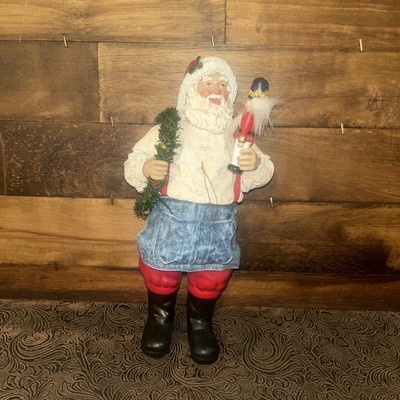 Clothtique Possible Dreams Santa W Nutcracker''Deck the Halls'' 1997
