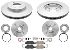2 Front Wheel Hub and Bearing Kit For 2001 2002 2003 2004 2005 Honda Civic 1.7L